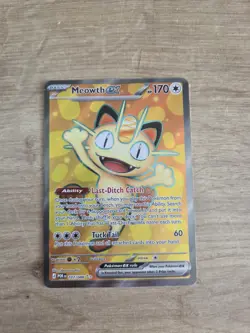 Pokemon TCG Perfect Order Meowth Ex Full Art Ultra Rare 107/88 - Image 1