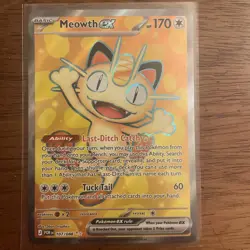Pokemon TCG Perfect Order Meowth Ex Full Art Ultra Rare 107/88 - Image 1