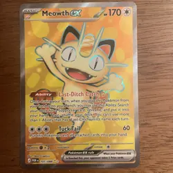 Pokemon TCG Perfect Order Meowth Ex Full Art Ultra Rare 107/88 - Image 2