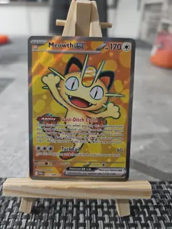 Pokemon TCG Perfect Order Meowth Ex 107/88 SR Full Art Mint Condition - Image 1