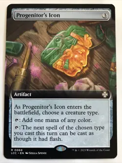 MTG Commander Lost Caverns of Ixalan Progenitor's Icon Extended Art 0068 NM Rare - Image 1