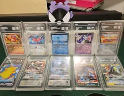10 Pokemon Chinese PCG Graded Card Lot (VMAX,MASTERBALL,GX) *MINT- PRISTINE* - Image 1