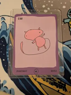 Pokenots 151 Ew 00151 Mew Dysfunctional Passholders NM Pokemon Parody Card - Image 1