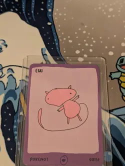 Pokenots 151 Ew 00151 Mew Dysfunctional Passholders NM Pokemon Parody Card - Image 2