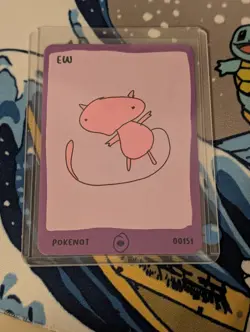 Pokenots 151 Ew 00151 Mew Dysfunctional Passholders NM Pokemon Parody Card - Image 3