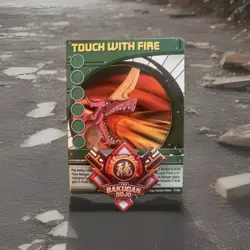 Bakugan Battle Brawlers Touch of Fire Green Ability Card 41/48c Dragonoid - Image 1