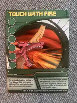 Bakugan Battle Brawlers Touch of Fire Green Ability Card 41/48c Dragonoid - Image 2