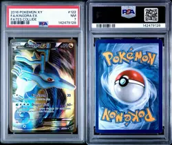 2016 Pokemon Kingdra EX Full Art Holo Card 122/124 XY Fates Collide PSA 7 - Image 3