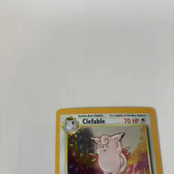 Pokemon TCG Clefable Unlimited Jungle Holo Rare Card 1/64 MP - Image 3