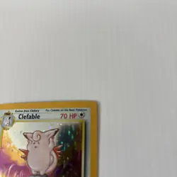 Pokemon TCG Clefable Unlimited Jungle Holo Rare Card 1/64 MP - Image 4