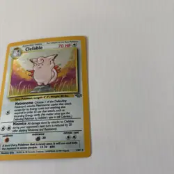 Pokemon TCG Clefable Unlimited Jungle Holo Rare Card 1/64 MP - Image 5