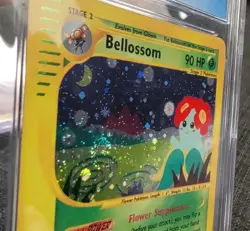 NICE SWIRL CGC 8.5 Bellossom 2003 Aquapolis H5/H32 Holo Pokemon Card - Image 1