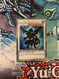 Dark End Dragon RA03-EN216 Platinum Secret Rare 1st Edition YuGiOh Card - Image 1