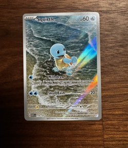 Pokemon Squirtle TCG Holo Illustration Rare Card 170/165 Scarlet & Violet 151 NM - Image 1