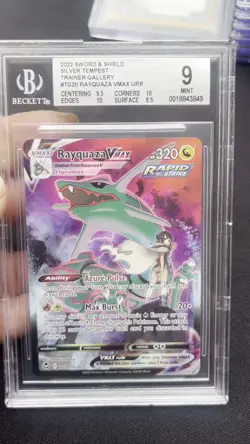 BGS 9 - Rayquaza VMAX TG20/TG30 Pokemon Card: Sword & Shield - Silver Tempest - Image 2