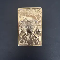 Poliwhirl Pokemon 23K Gold Plated Trading Card 1999 Burger King Limited Edition - Image 1