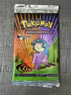 Pokemon 2000 Wizards of the Coast Pokemon Gym Challenge Card Game - Booster Pack 742818062244 - Image 1