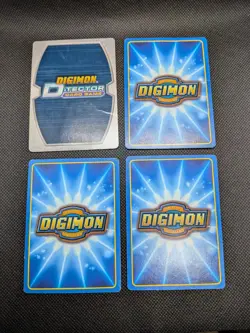 Digimon Vintage 4 card lot Metalgarurumon foil and 1st Editions - Image 2