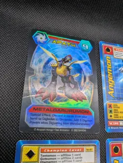 Digimon Vintage 4 card lot Metalgarurumon foil and 1st Editions - Image 3