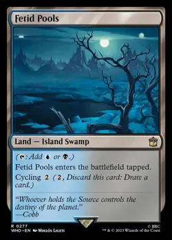 Fetid Pools NM Doctor Who MTG Magic The Gathering Land English Card - Image 1