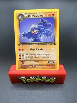 1st Edition Dark Machamp 27/82 Team Rocket Set Rare Vintage Pokemon Card - NM - Image 1