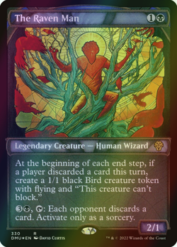 MTG The Raven Man Showcase Foil ** Dominaria United ** English (NM) - Image 1