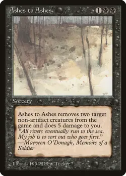 MTG | 4x ASHES TO ASHES x4 | DRK The Dark | Played | Ships Free! - Image 1