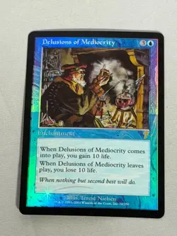 MTG FOIL Delusions of Mediocrity 7th Edition Magic the Gathering - Image 1