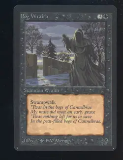 1993 MTG Magic The Gathering Beta Bog Wraith - Image 1