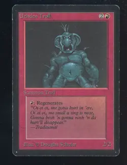 1993 MTG Magic The Gathering Beta Uthden Troll - Image 1