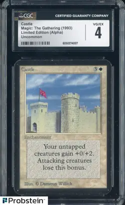 1993 MTG Magic The Gathering Limited Edition Alpha Castle CGC 4 VG-EX - Image 1