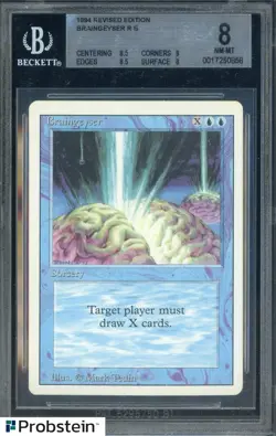 1994 MTG Magic The Gathering Revision Edition Braingeyser BGS 8 NM-MT - Image 1