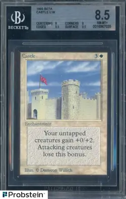 1993 MTG Magic The Gathering Beta Castle BGS 8.5 NM-MT+ - Image 1
