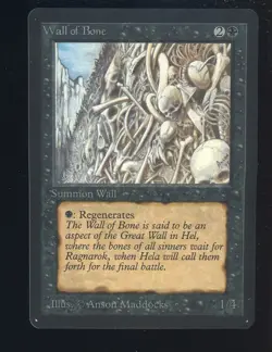 1993 MTG Magic The Gathering Beta Wall of Bone - Image 1