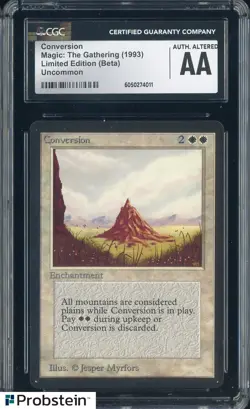 1993 MTG Magic The Gathering Limited Edition Beta Conversion CGC AA - Image 1