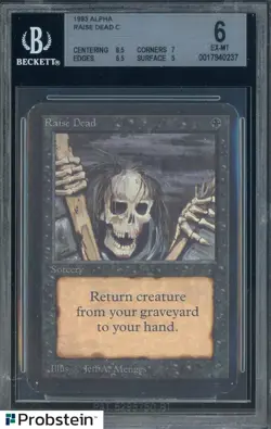 1993 MTG Magic The Gathering Alpha Raise Dead BGS 6 EX-MT - Image 1
