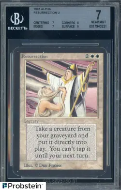 1993 MTG Magic The Gathering Alpha Resurrection BGS 7 NM - Image 1