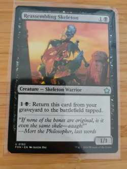 MTG Reassembling Skeleton 0182 Foundations M/NM Free UK P&P - Image 1