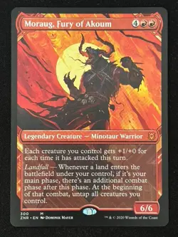 1x MTG Moraug, Fury of Akoum (Showcase) - Zendikar Rising (ZNR) #300 - Magic - Image 1