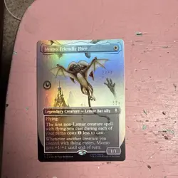 x1 Momo, Friendly Flier - Foil - Borderless R MTG Avatar: The Last Airbender M/N - Image 1