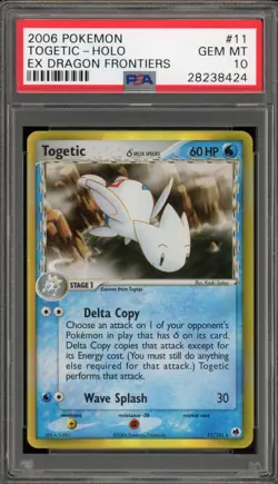 Pokemon Togetic EX Dragon Frontiers Holo Rare #11 PSA 10 Gem Mint - Image 1