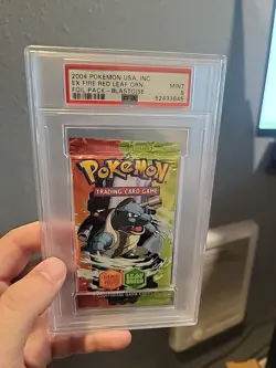 2004 Pokemon Fire Red Leaf Green Sealed Booster Pack Blastoise Art Psa 9 - Image 1