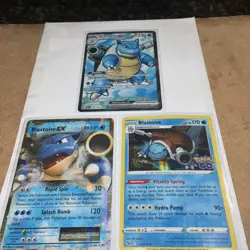 BLASTOISE POKEMON HOLO LOT EX AND MORE 151 GO 184/165 21/108 17/78 - Image 2