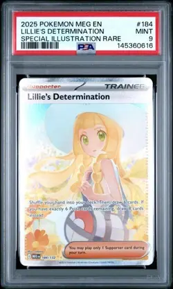 Pokemon Mega Evolution #184 Lillie's Determination Special SIR PSA 9 616 - Image 1