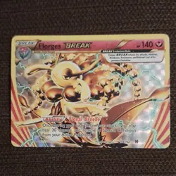 Pokemon TCG Florges BREAK 104/162 Breakthrough 140HP Rare Holo - Image 1