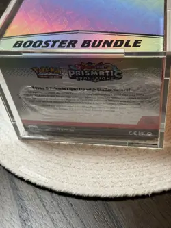 Pokemon SV8.5 Prismatic Evolutions Sealed Booster Bundle Display W/Acrylic Case - Image 2
