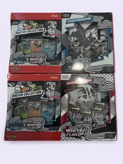 Pokemon TCG White Flare Black Bolt Binder Poster Collection Sams 2 Pack - Image 1
