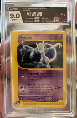 2002 Pokemon Expedition #56/165 MEWTWO Non-Holo HGA Graded 9 TCG - Image 1