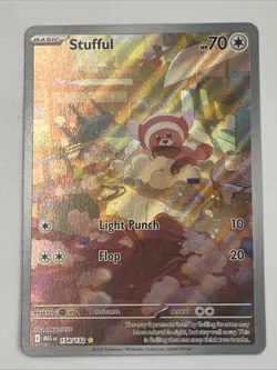 Stufful 154/132 Pokemon TCG: Mega Evolution Base Set Illustration Rare Holo - Image 1