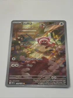 Stufful 154/132 Pokemon TCG: Mega Evolution Base Set Illustration Rare Holo - Image 2